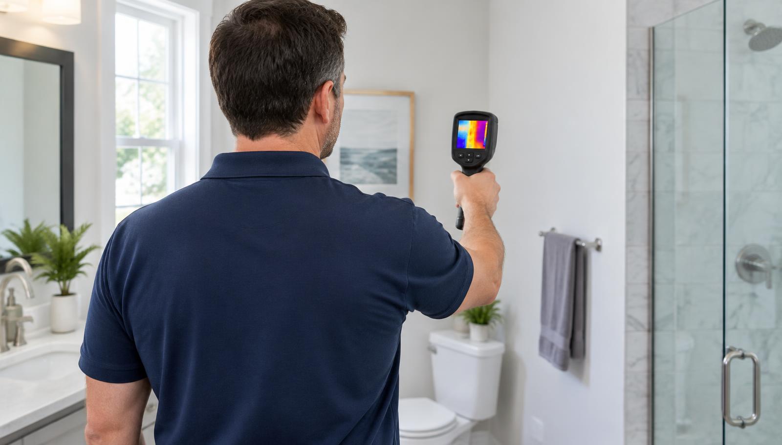 Thermal imaging during an inspection.